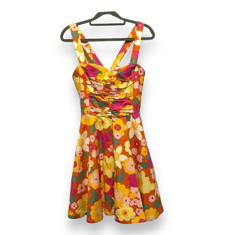 Modcloth Ixia Floral Convertible Dress Size S
